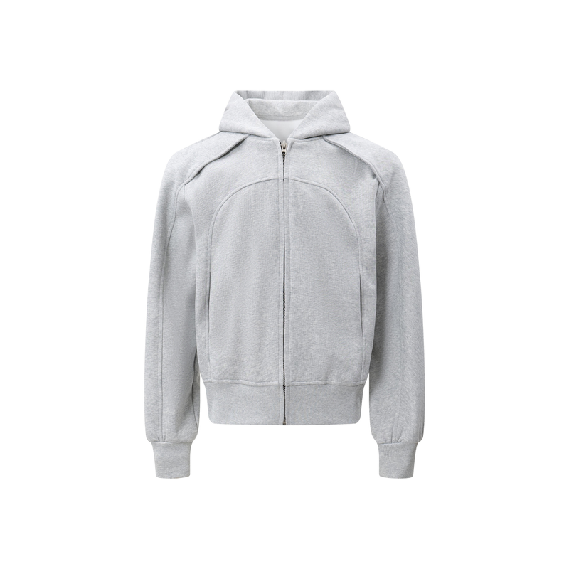 Omirad Sculpted Zip-Up Hoodie | Structured Street Fleece