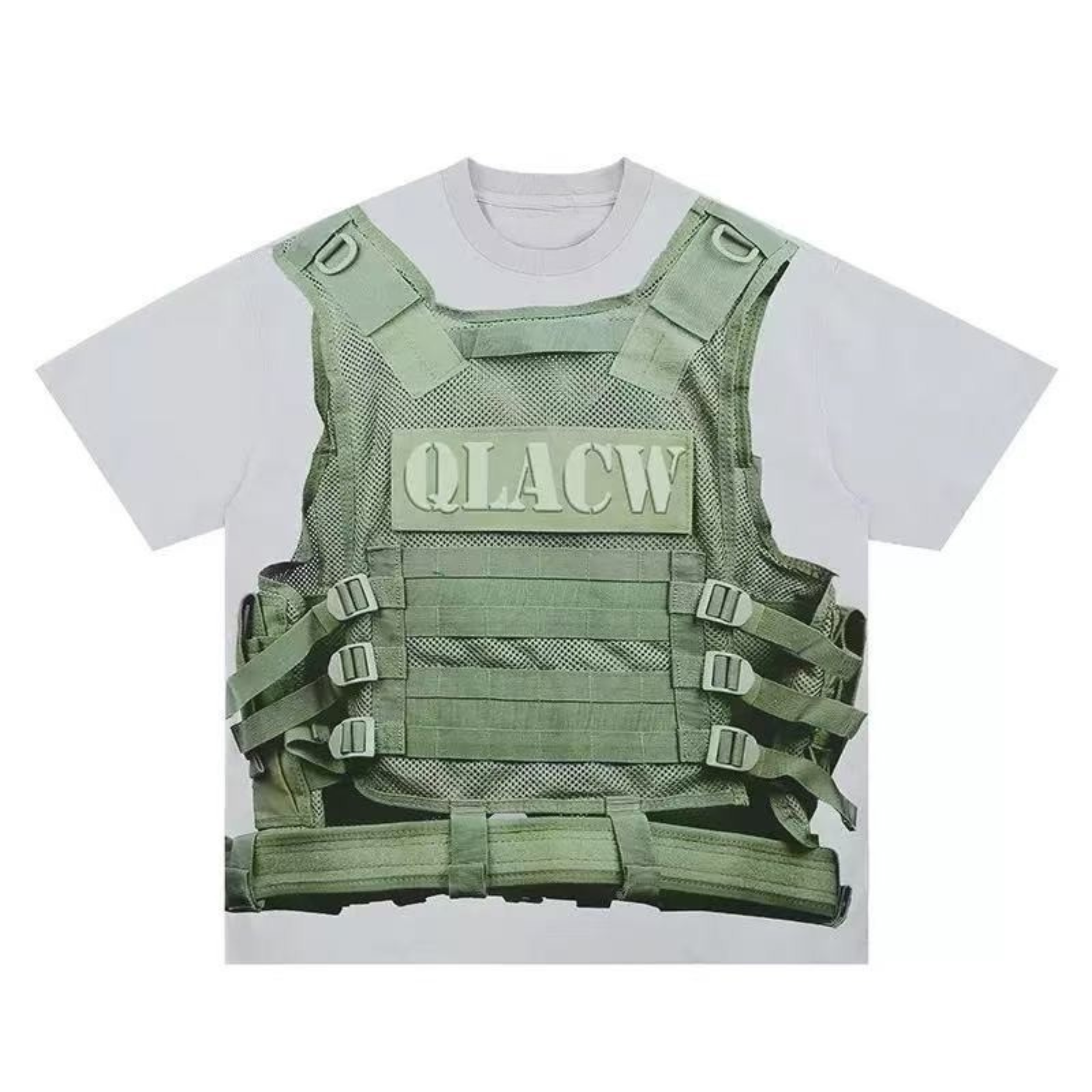 Tactical Vest Illusion Graphic Tee | Military Streetwear