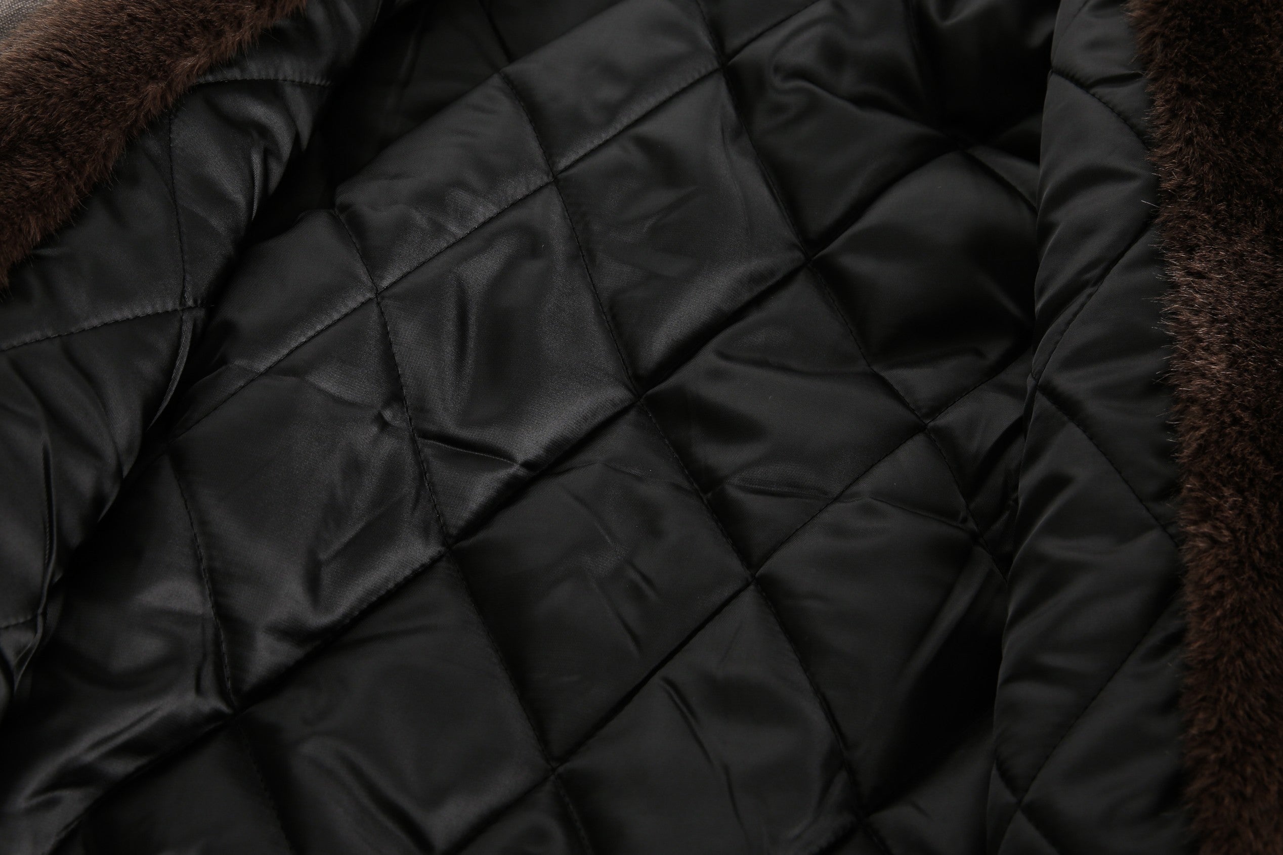Faux Fur-Lined Hooded Bomber Jacket | Heavy Cotton Shell