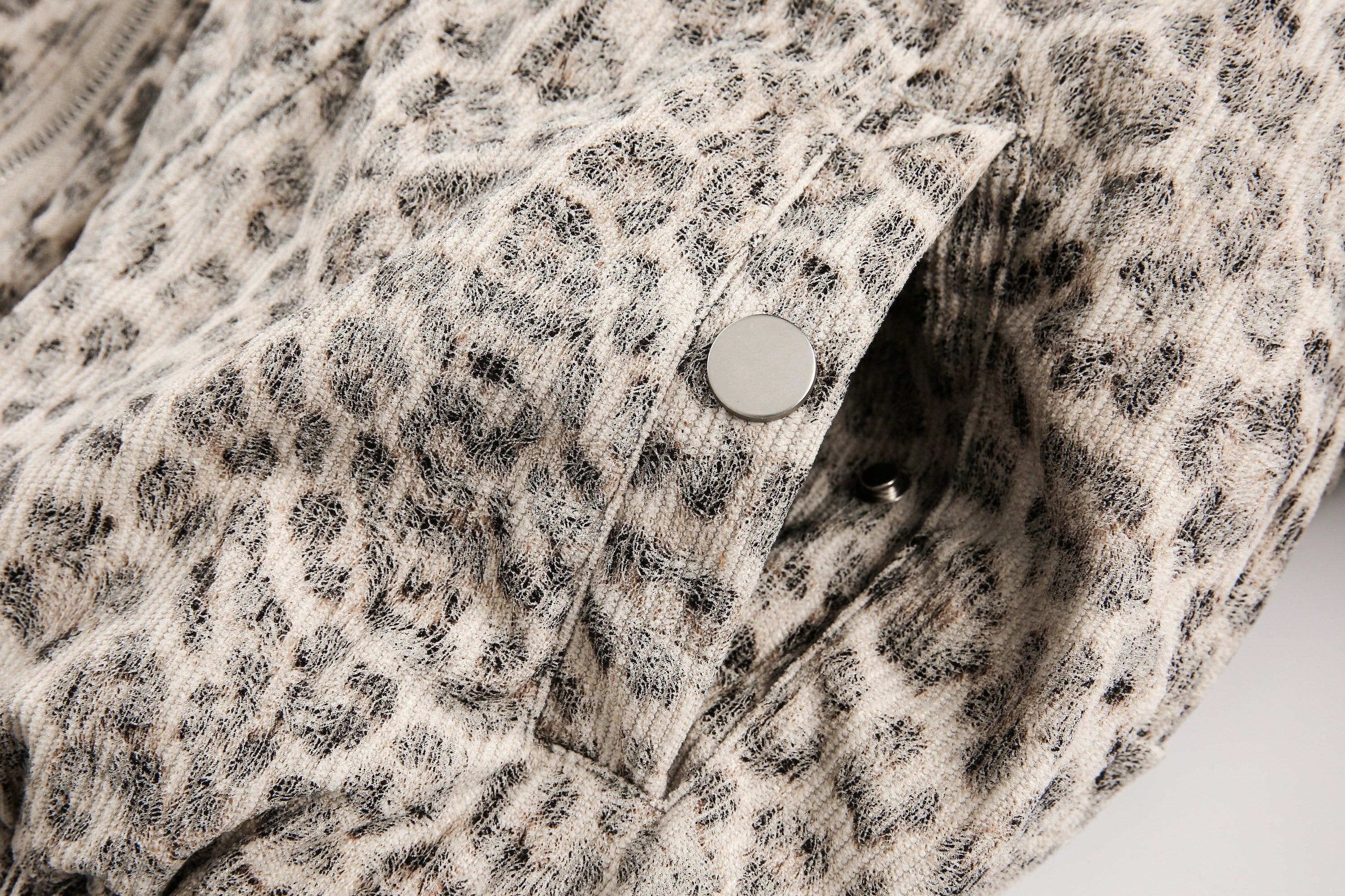Leopard Print Fur-Trim Hooded Bomber Jacket | Omirad
