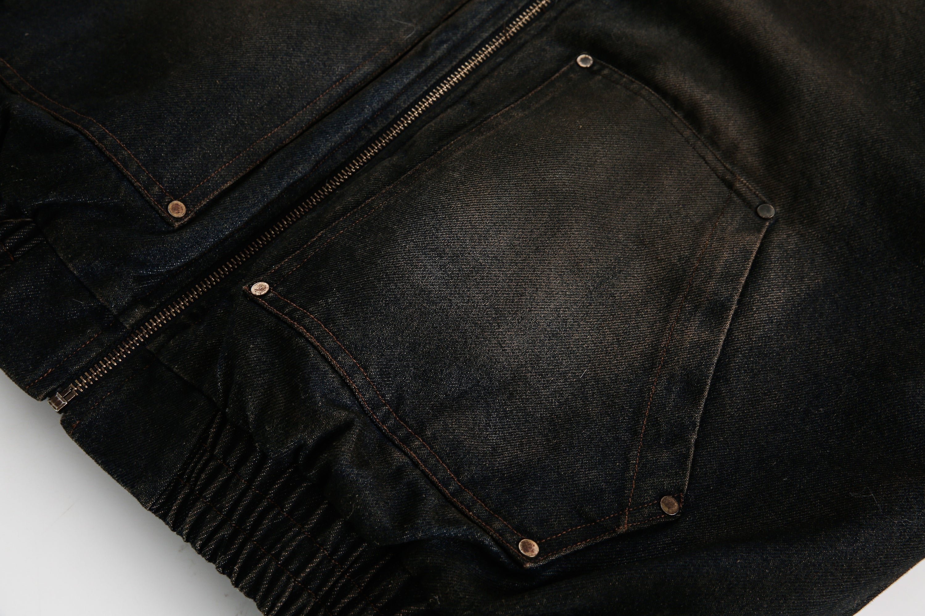 Fur-Lined Washed Hooded Bomber Jacket | Winter Streetwear