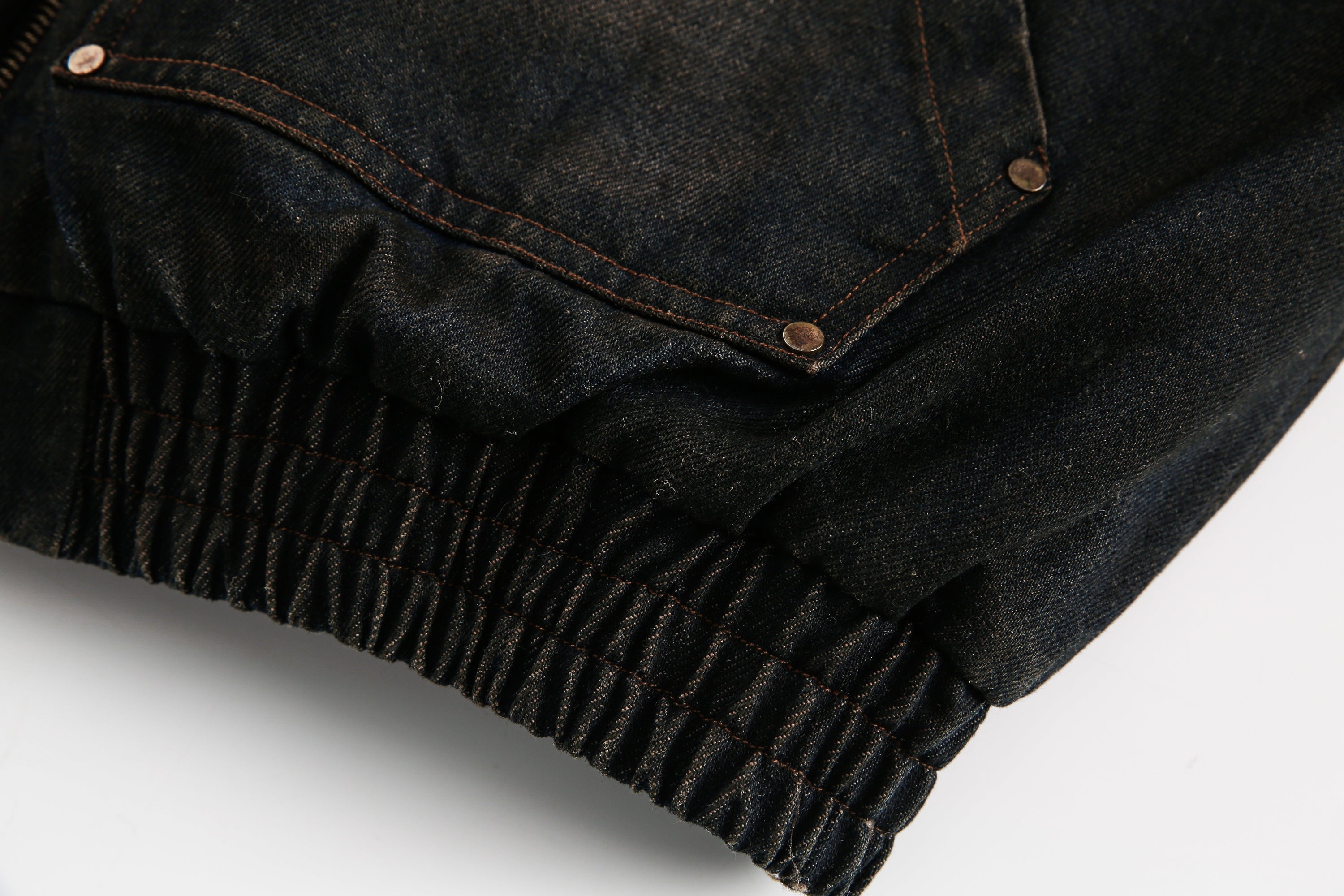 Fur-Lined Washed Hooded Bomber Jacket | Winter Streetwear