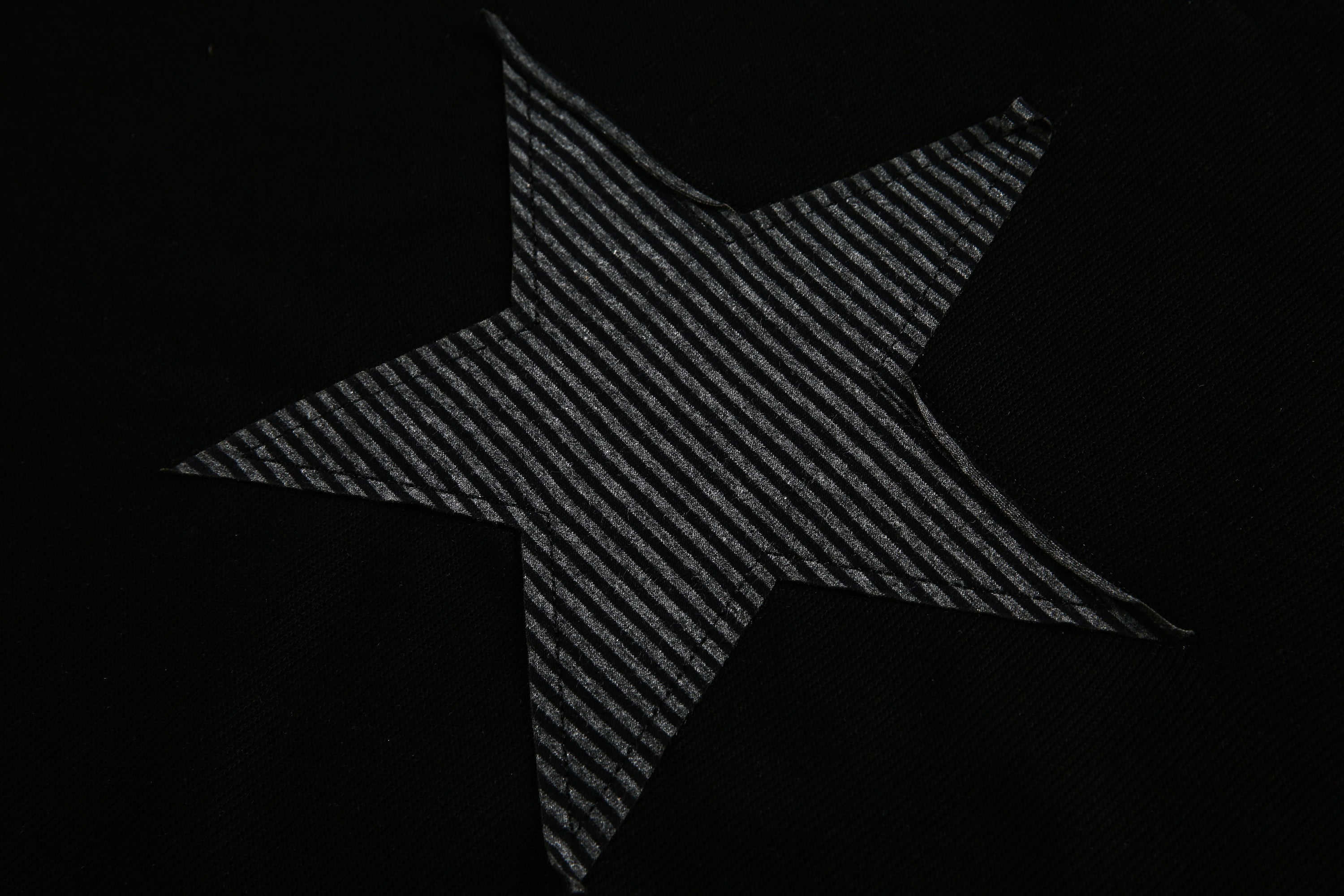 Star Panel Cropped Cotton Long-Sleeve Sweatshirt | SEAKOFF