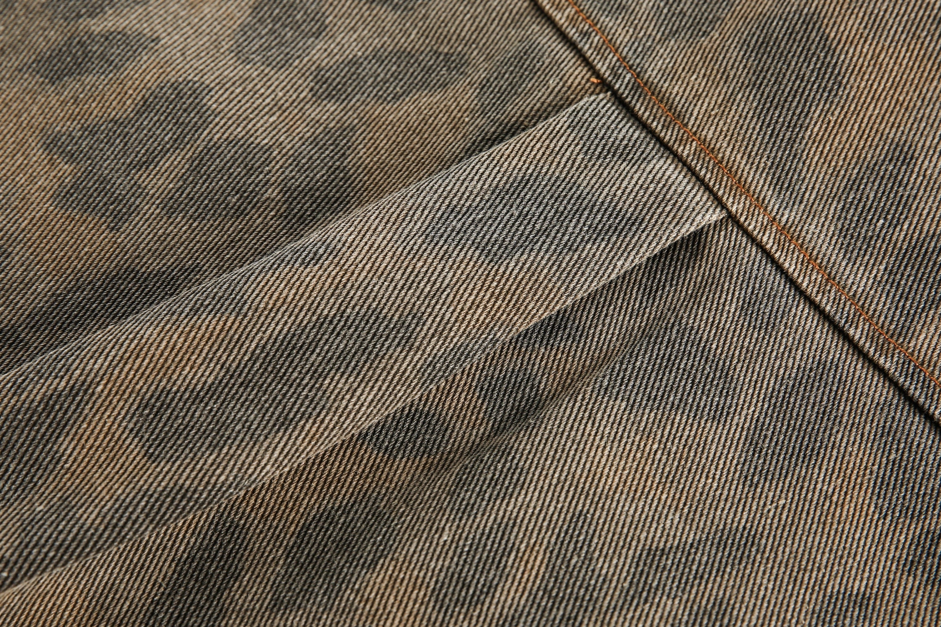 Leopard Washed Denim Shirt Jacket | Vintage Streetwear