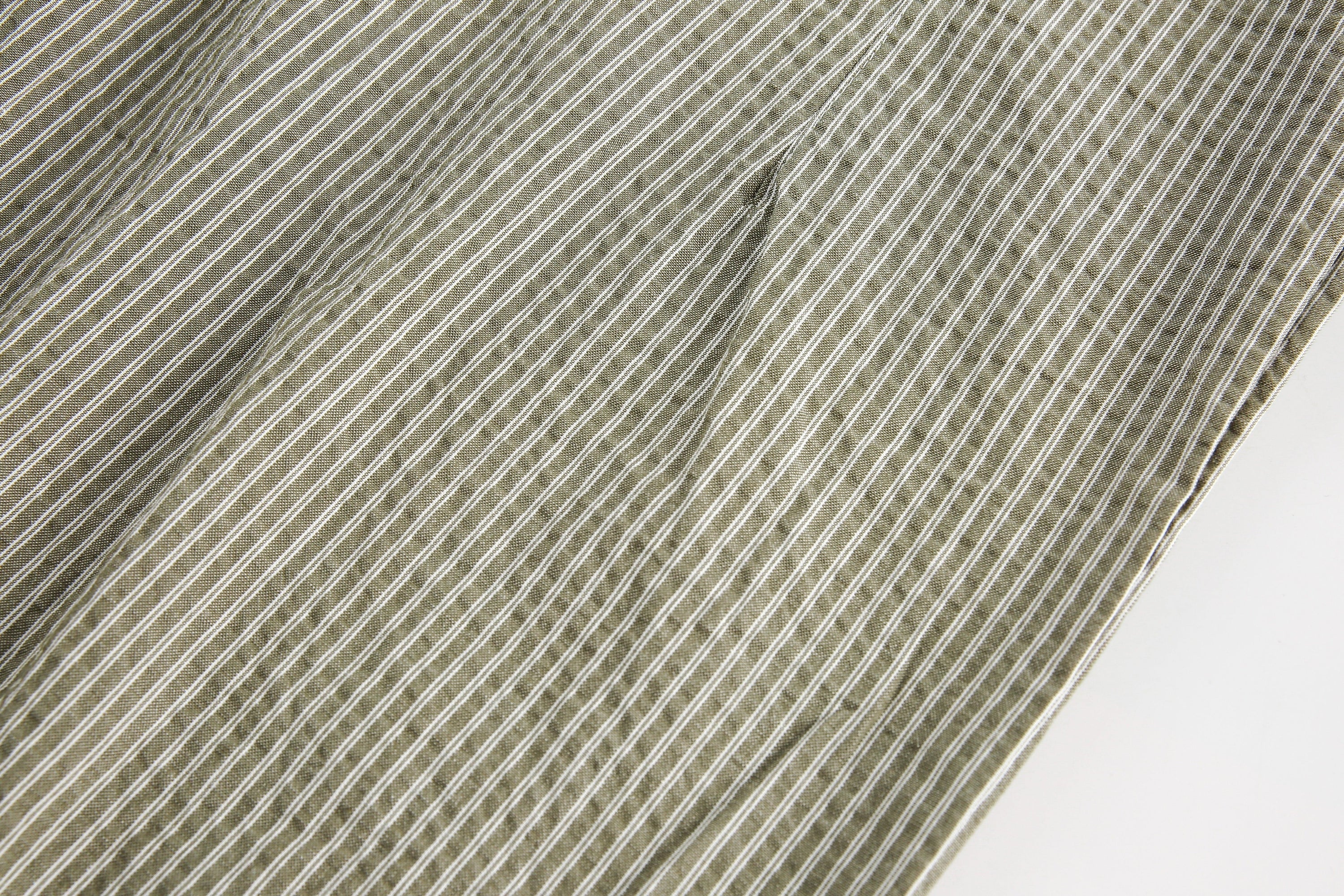 Omirad Pinstripe Wide-Leg Cotton Pants | Relaxed Fit