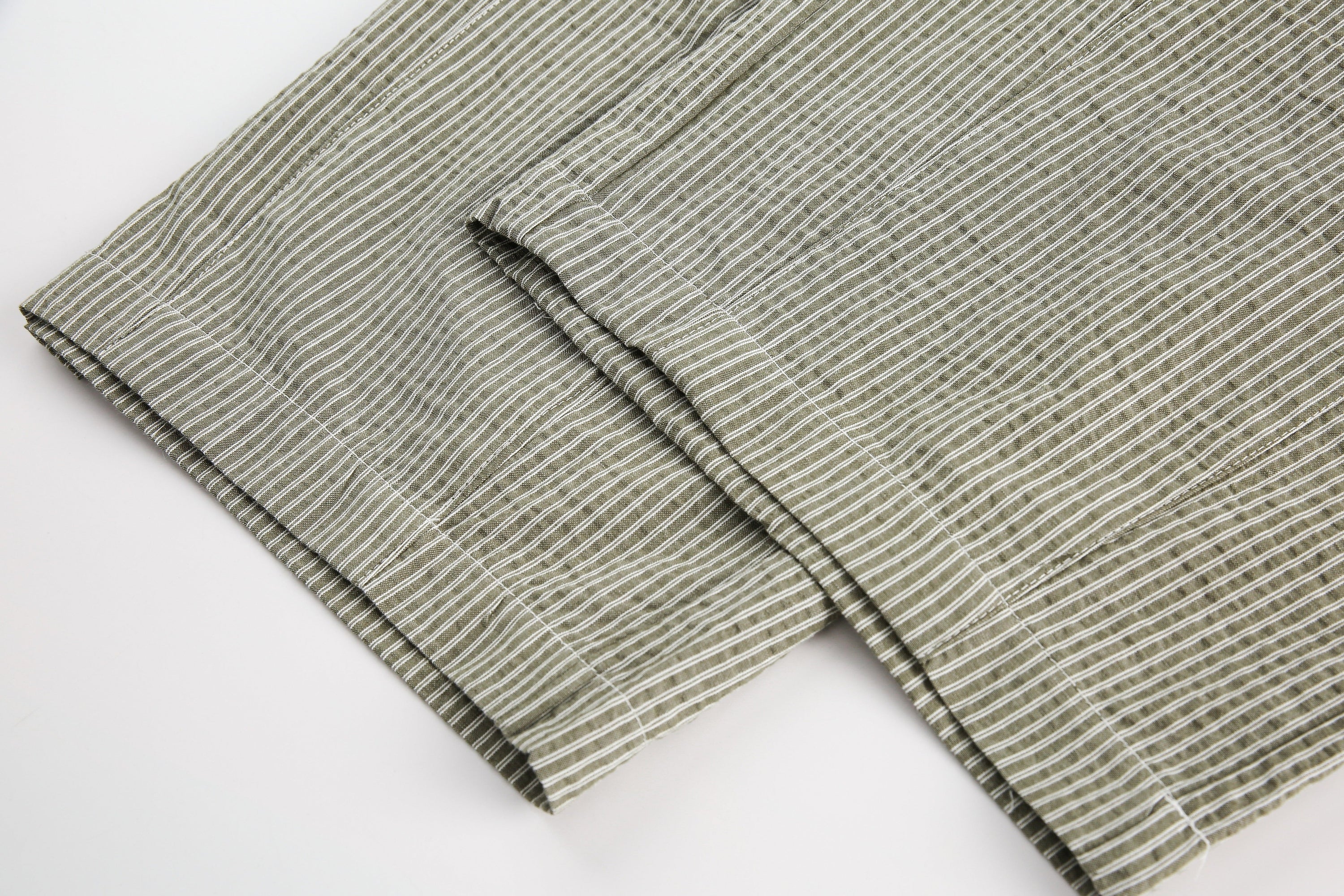 Omirad Pinstripe Wide-Leg Cotton Pants | Relaxed Fit