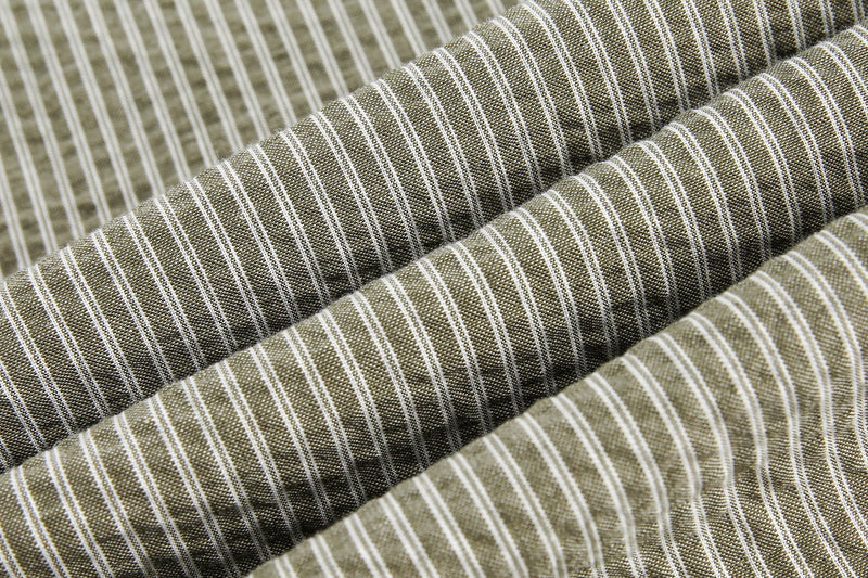 Omirad Pinstripe Wide-Leg Cotton Pants | Relaxed Fit