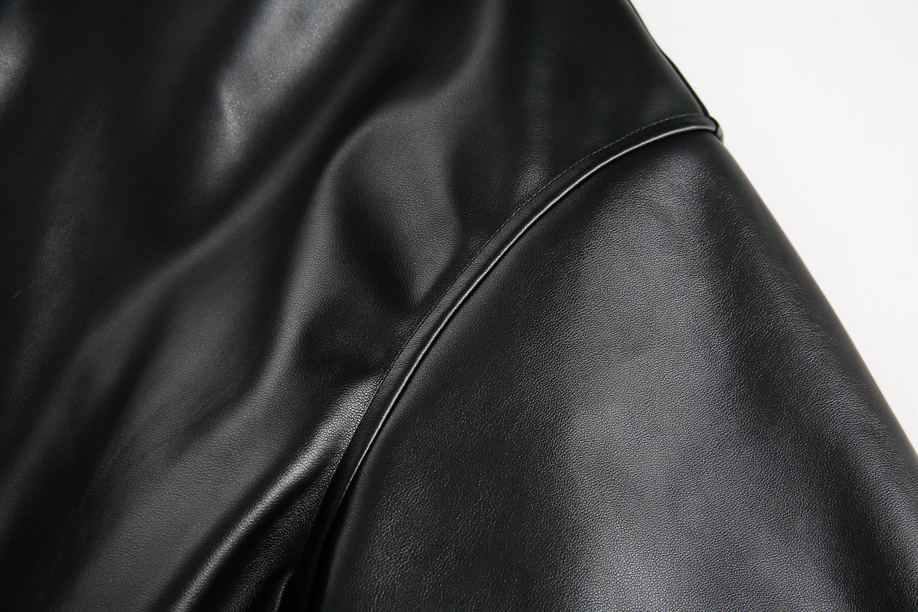 Faux Fur Hooded PU Leather Bomber Jacket | Black & Pink