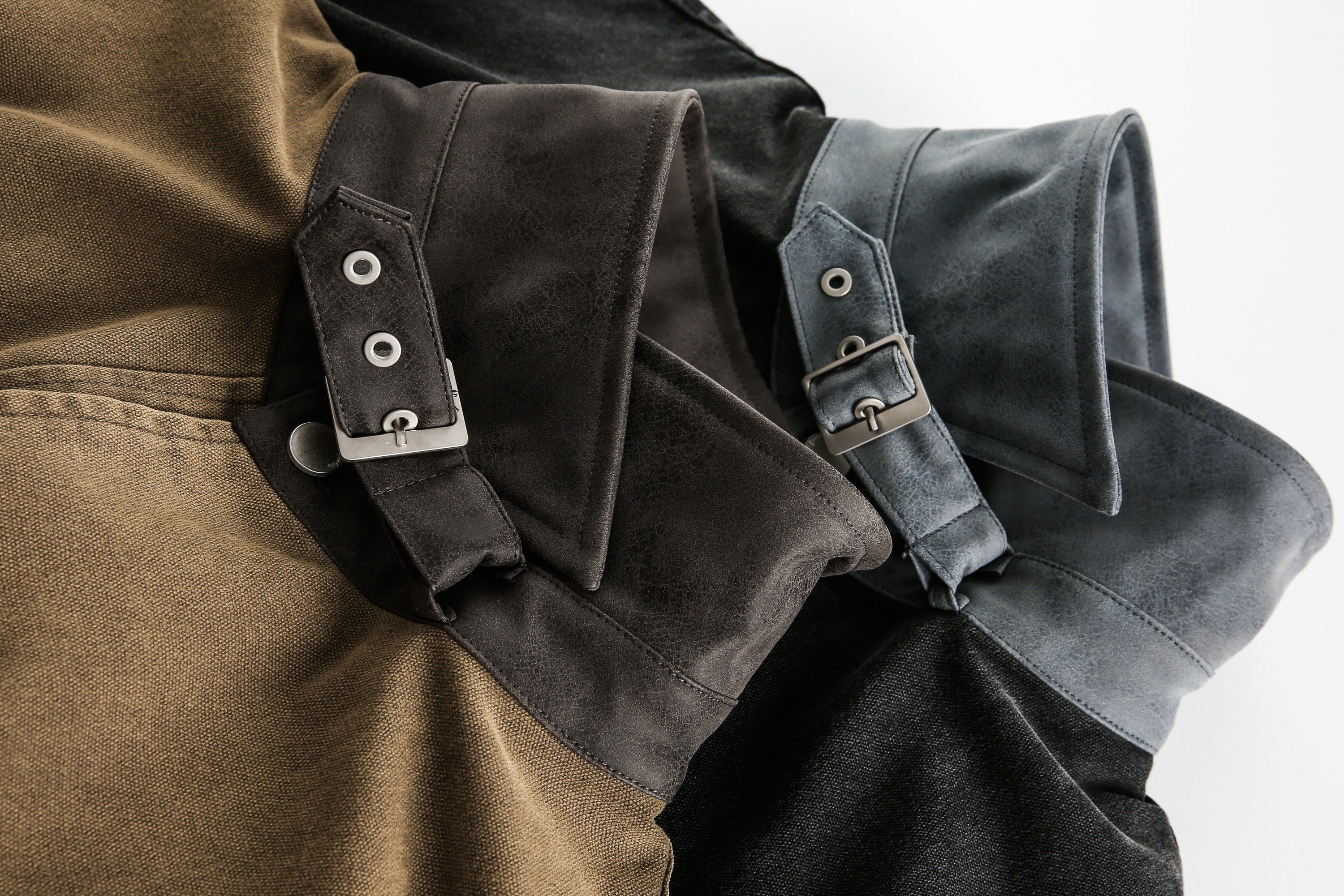 High-Neck Utility Cotton Jacket | Industrial Streetwear