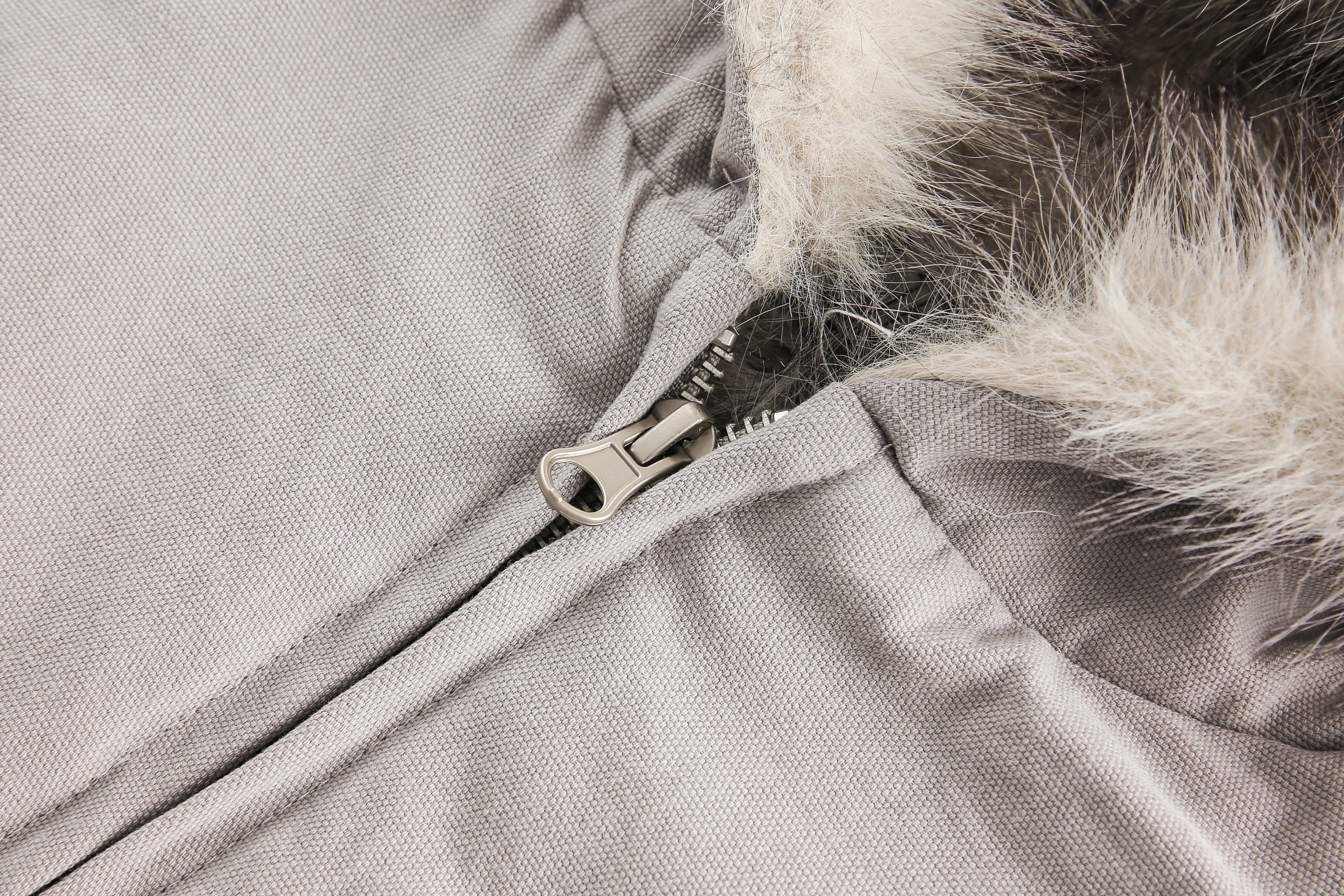 Oversized Faux Fur-Trim Hooded Cropped Bomber Jacket