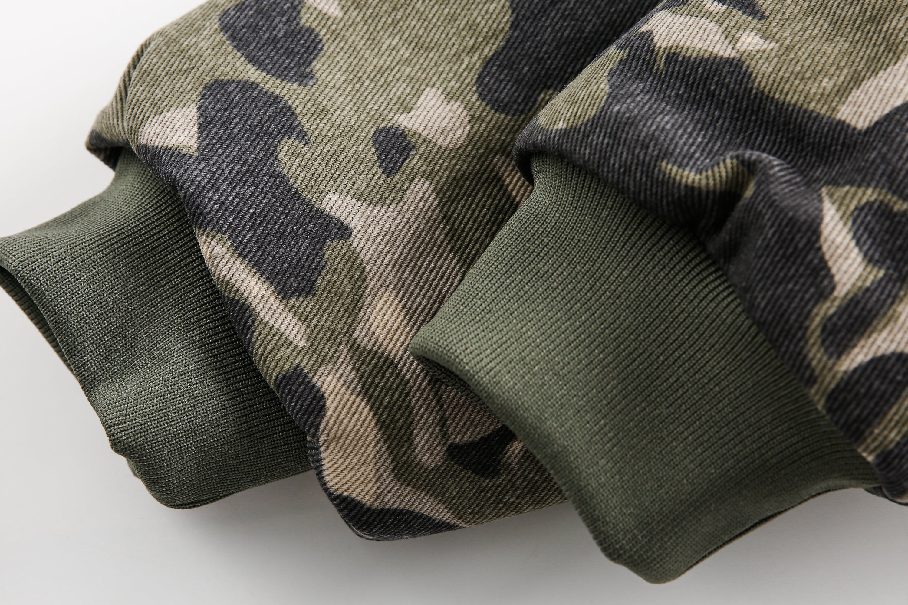 Camo Faux Fur-Lined Hooded Bomber Jacket | 100% Cotton