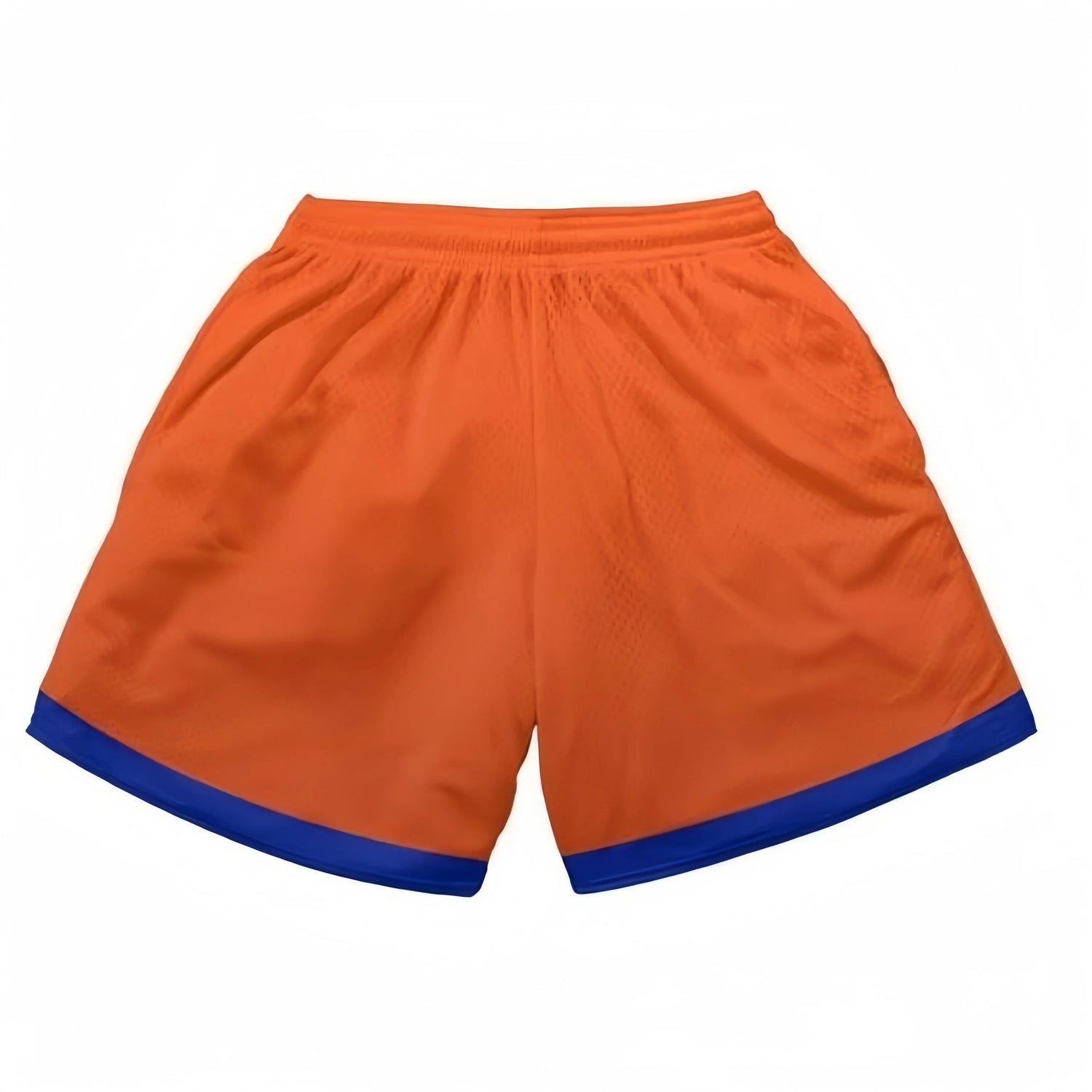 Dragon Ball-Inspired Shorts – Goku Symbol Orange and Blue Training Shorts