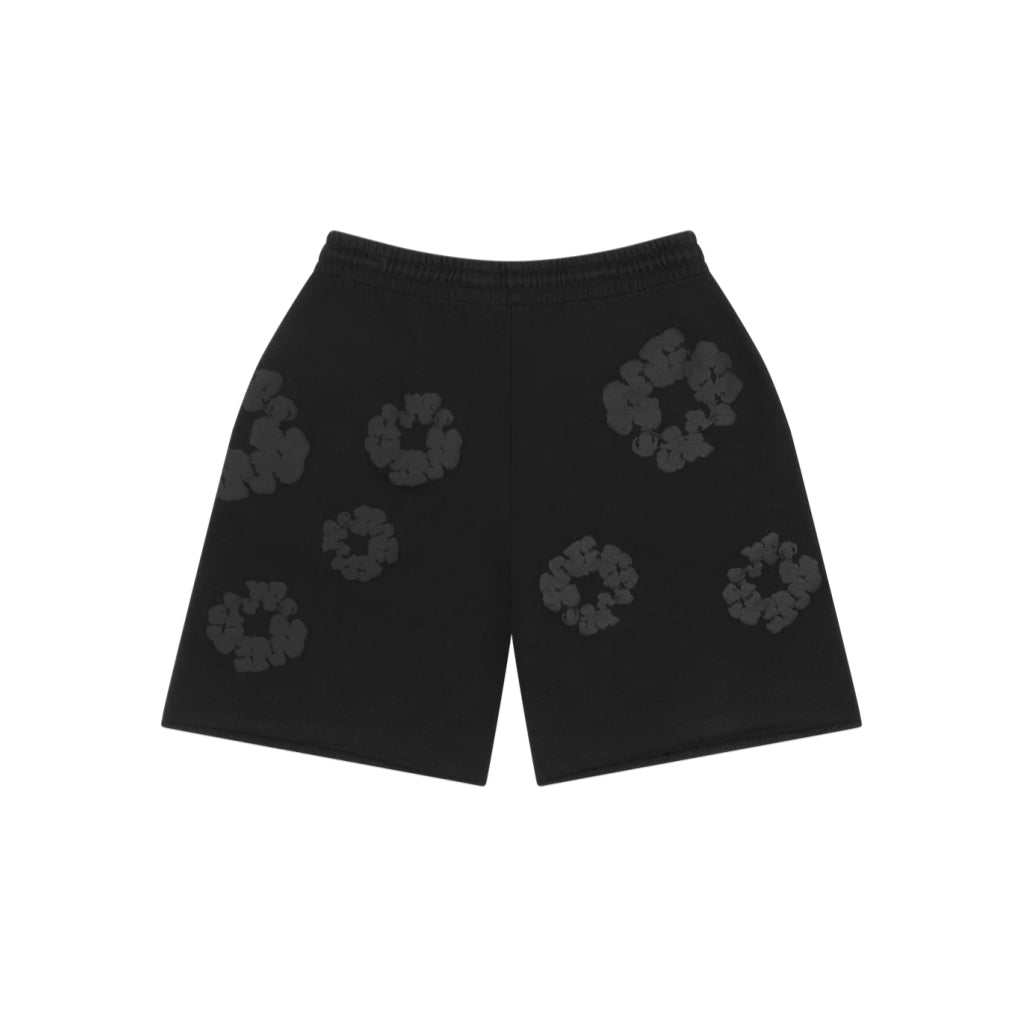 Denim Tears Cotton Wreath Sweat Shorts – Black Tonal