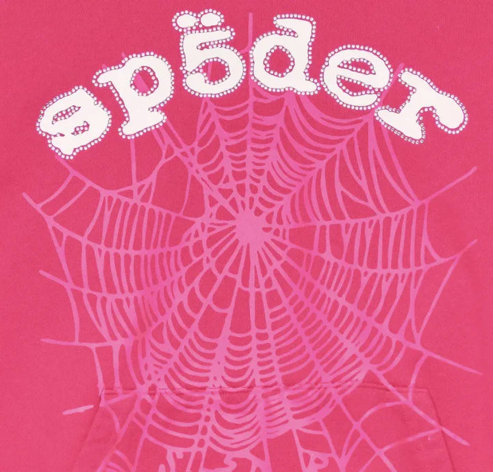 Sp5der Web Hoodie – Hot Pink 440GSM Heavyweight Streetwear Pullover