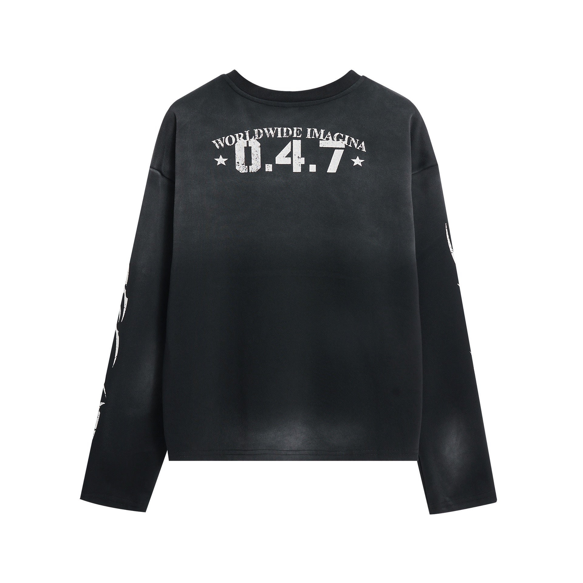 Omirad Vintage Fade Jersey Long Sleeve | Distressed 47 Print