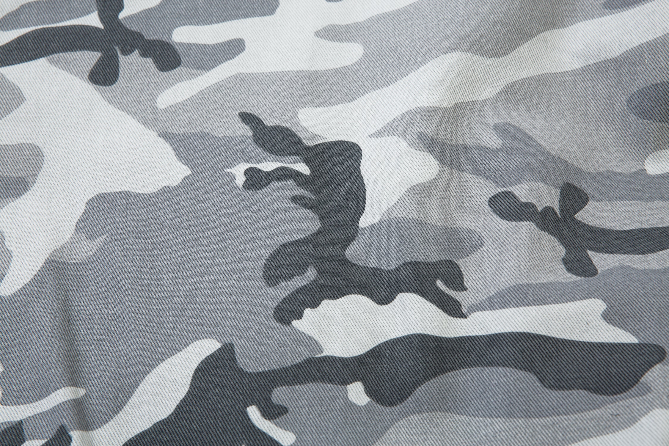 Grey Camo Faux Fur-Lined Hooded Bomber Jacket | SEAKOFF