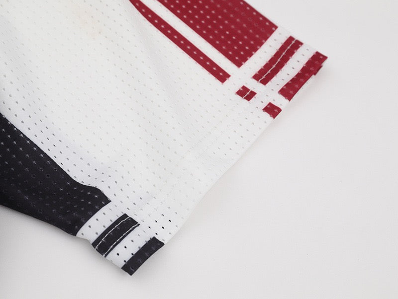 Tideeku No.7 Striped Mesh Football Jersey | Streetwear