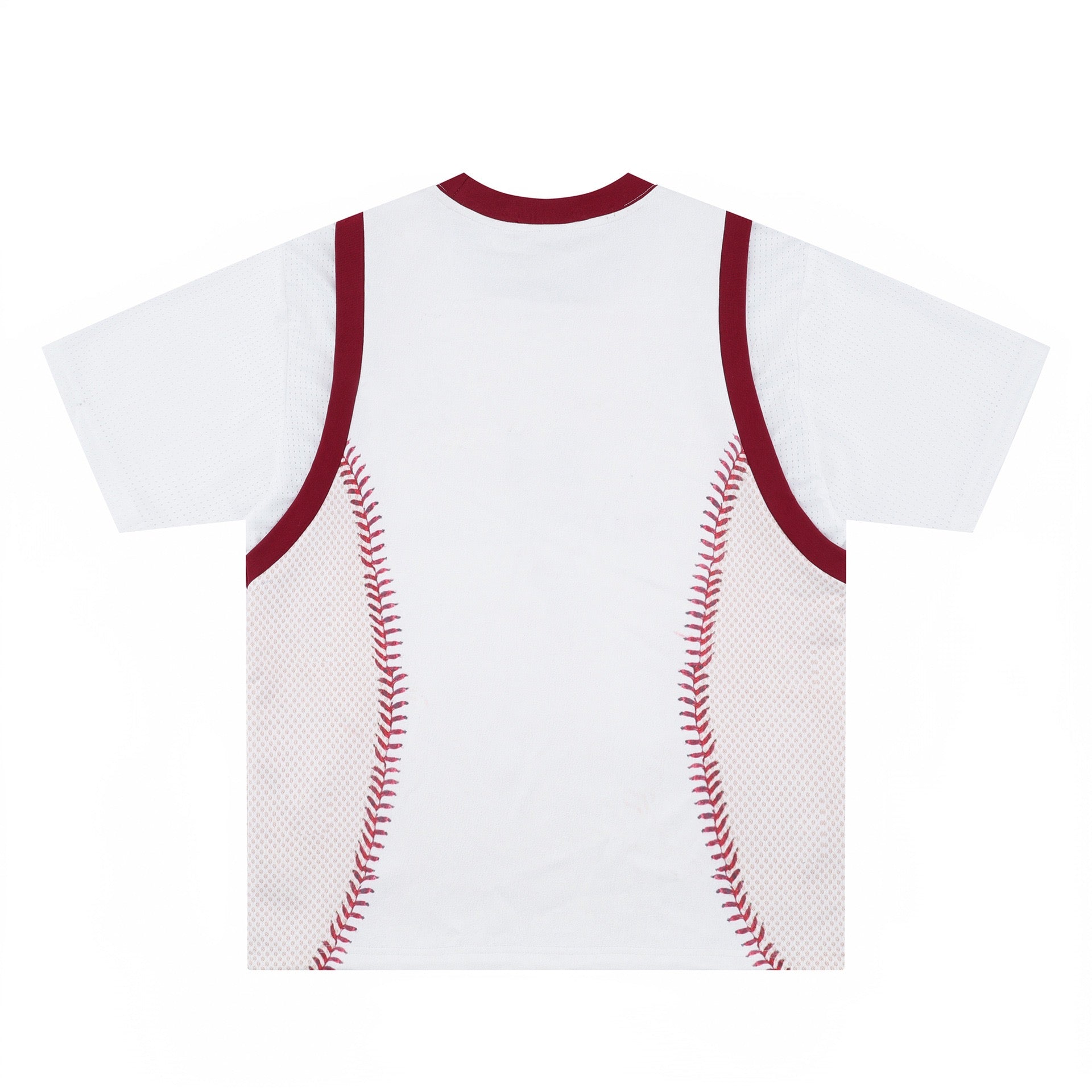 Baseball Stitch Mesh Tee | Retro Sport Streetwear Jersey