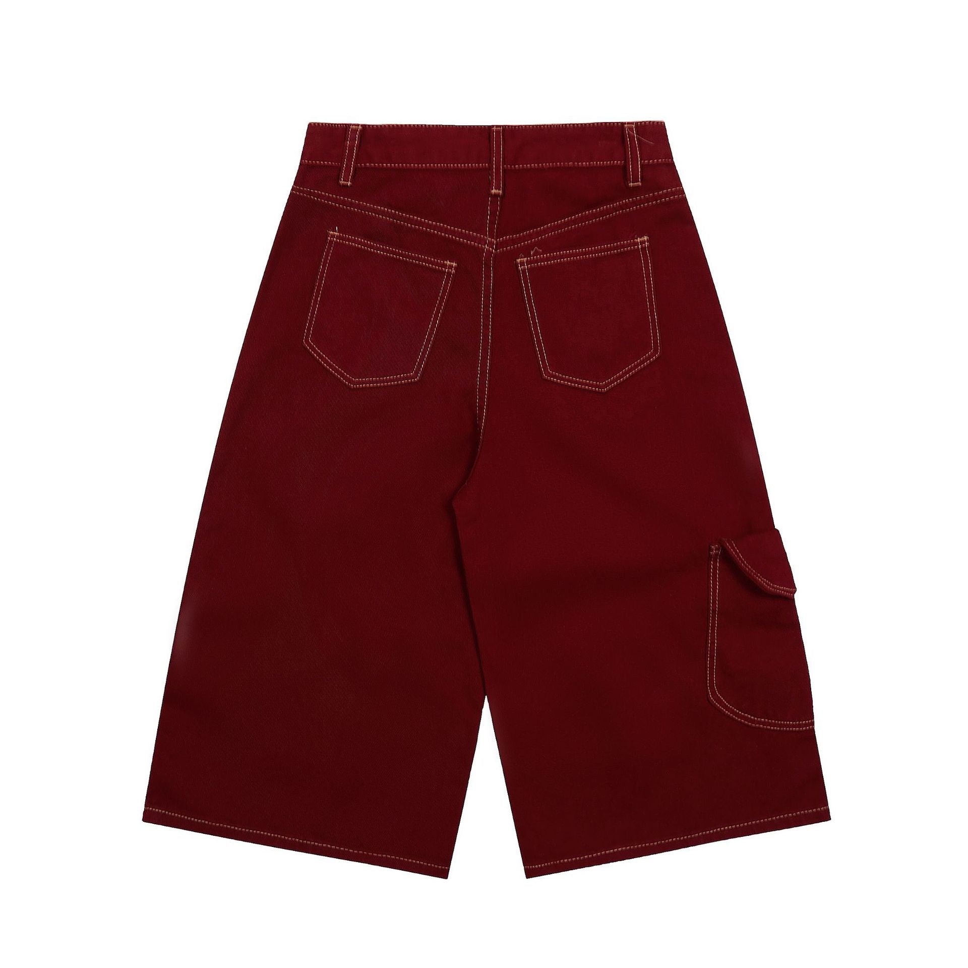 Arc-Stitched Contrast Utility Cargo Shorts | Streetwear