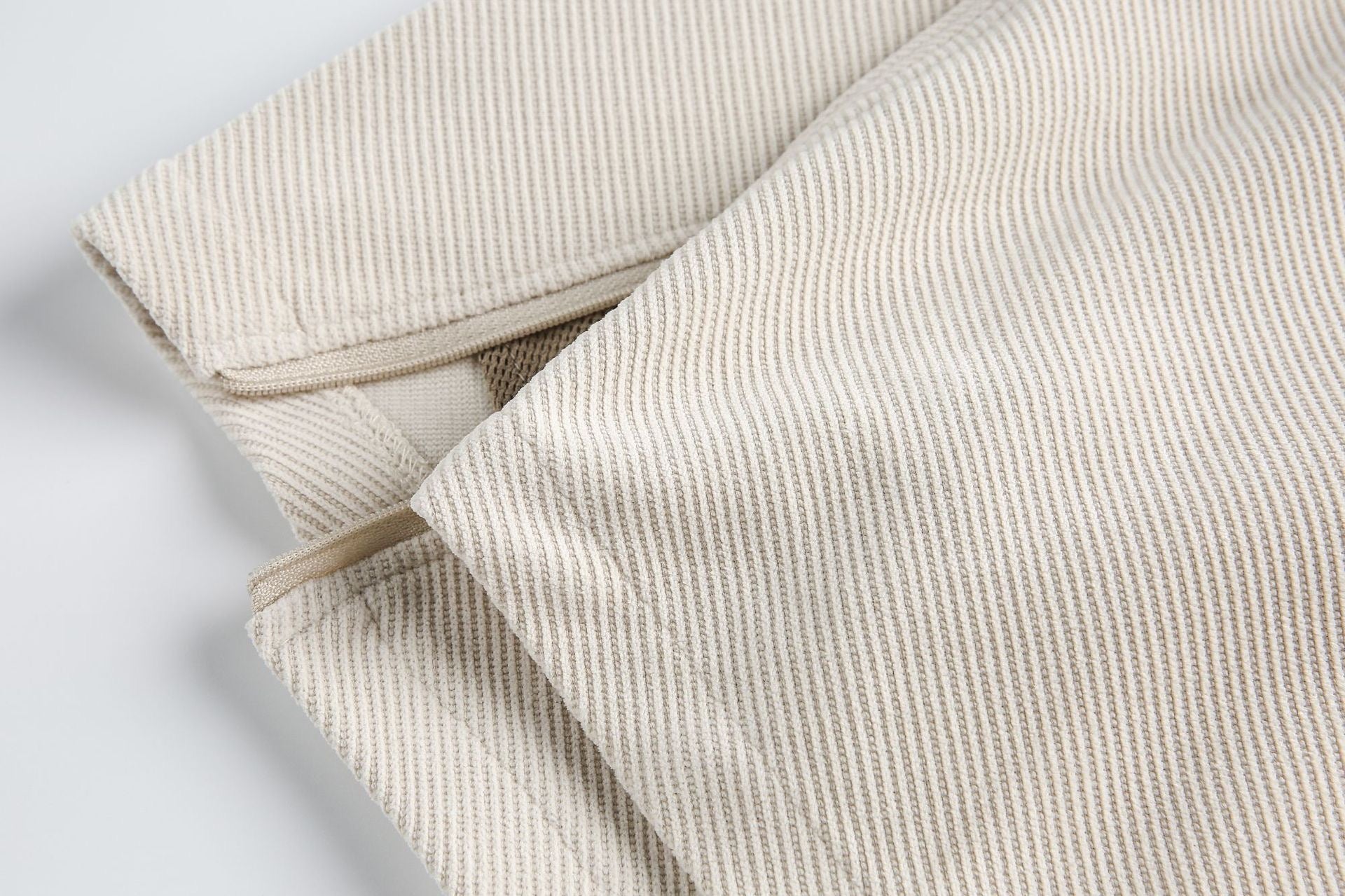 Layered Chest Panel Ribbed Tee | Structured Minimalist Top