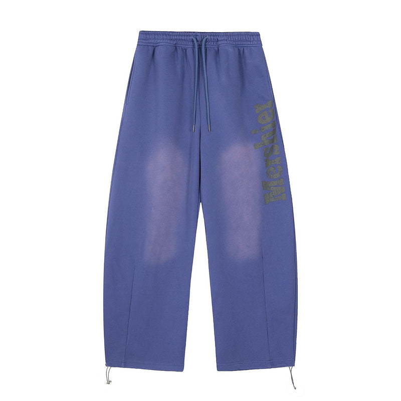 Washed Logo Wide-Leg Sweatpants | Street Style Joggers
