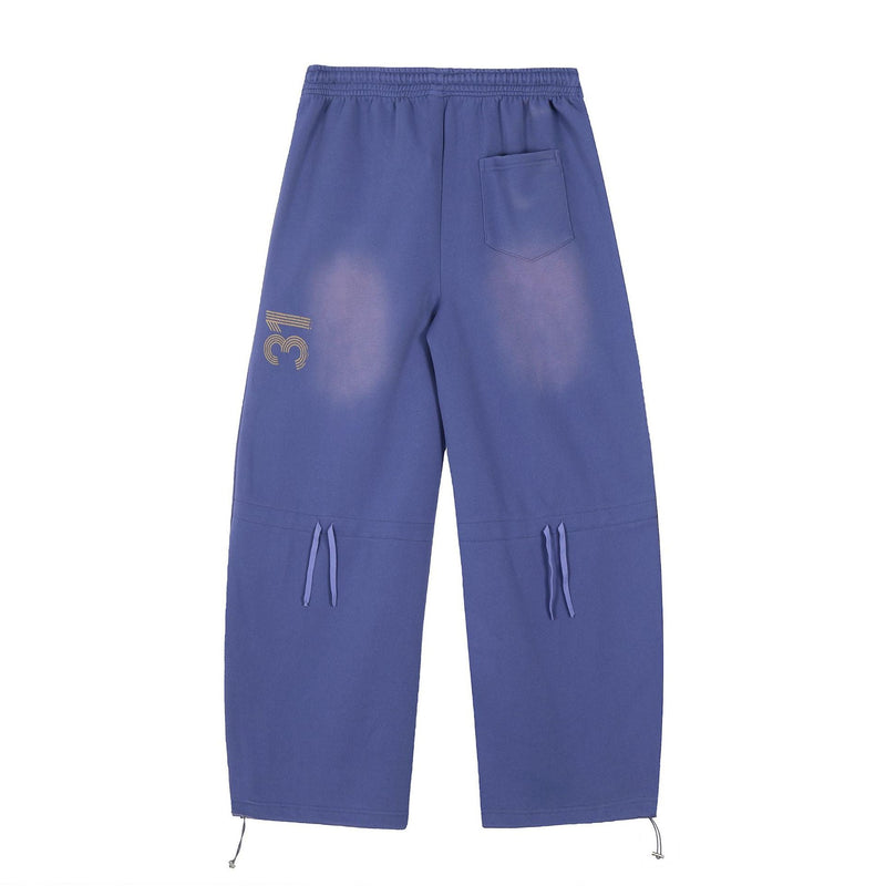 Washed Logo Wide-Leg Sweatpants | Street Style Joggers