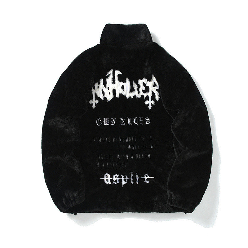 Omirad Graphic Fleece Zip Jacket | Bold Street Style