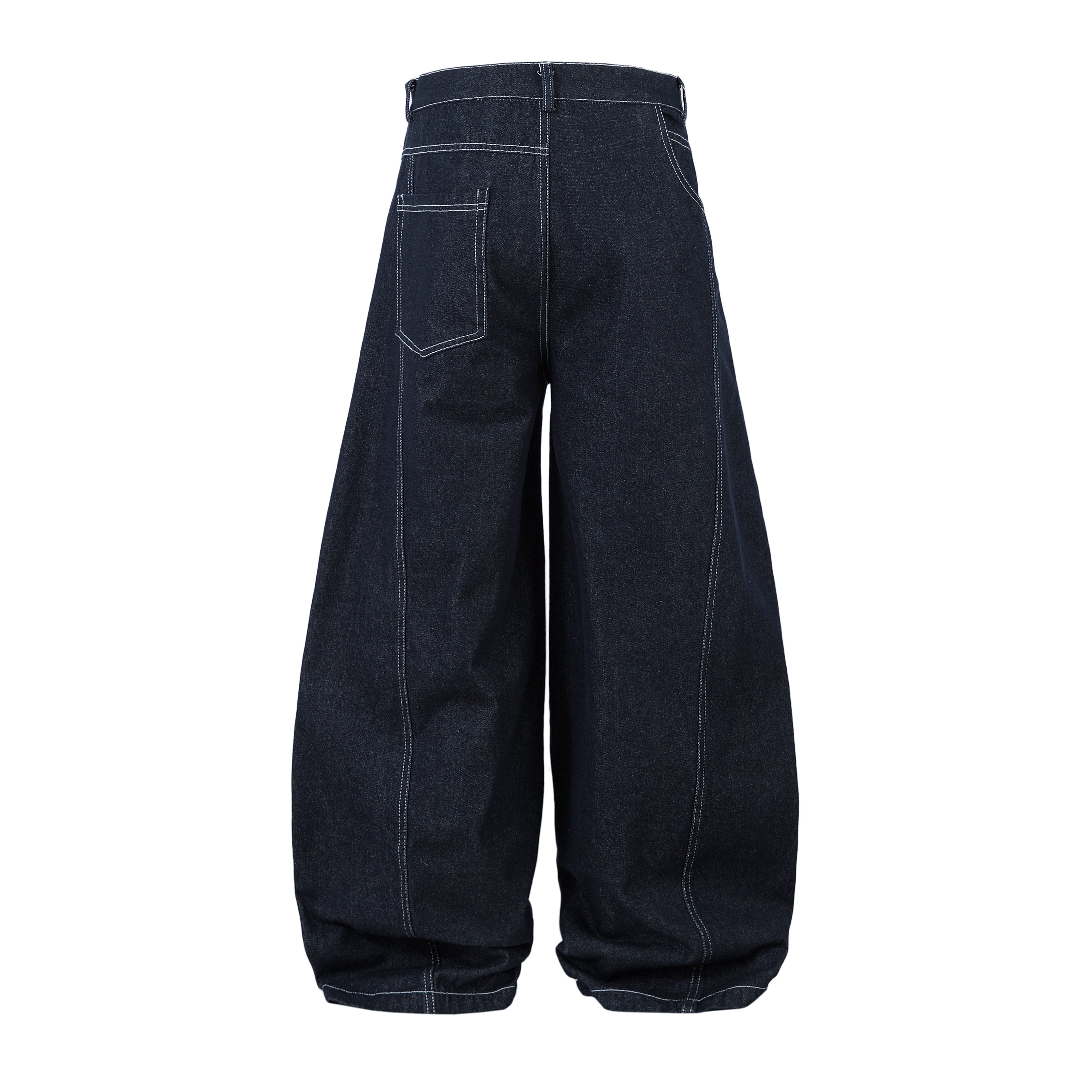 Omirad Balloon Wide-Leg Jeans | Dark Indigo Denim