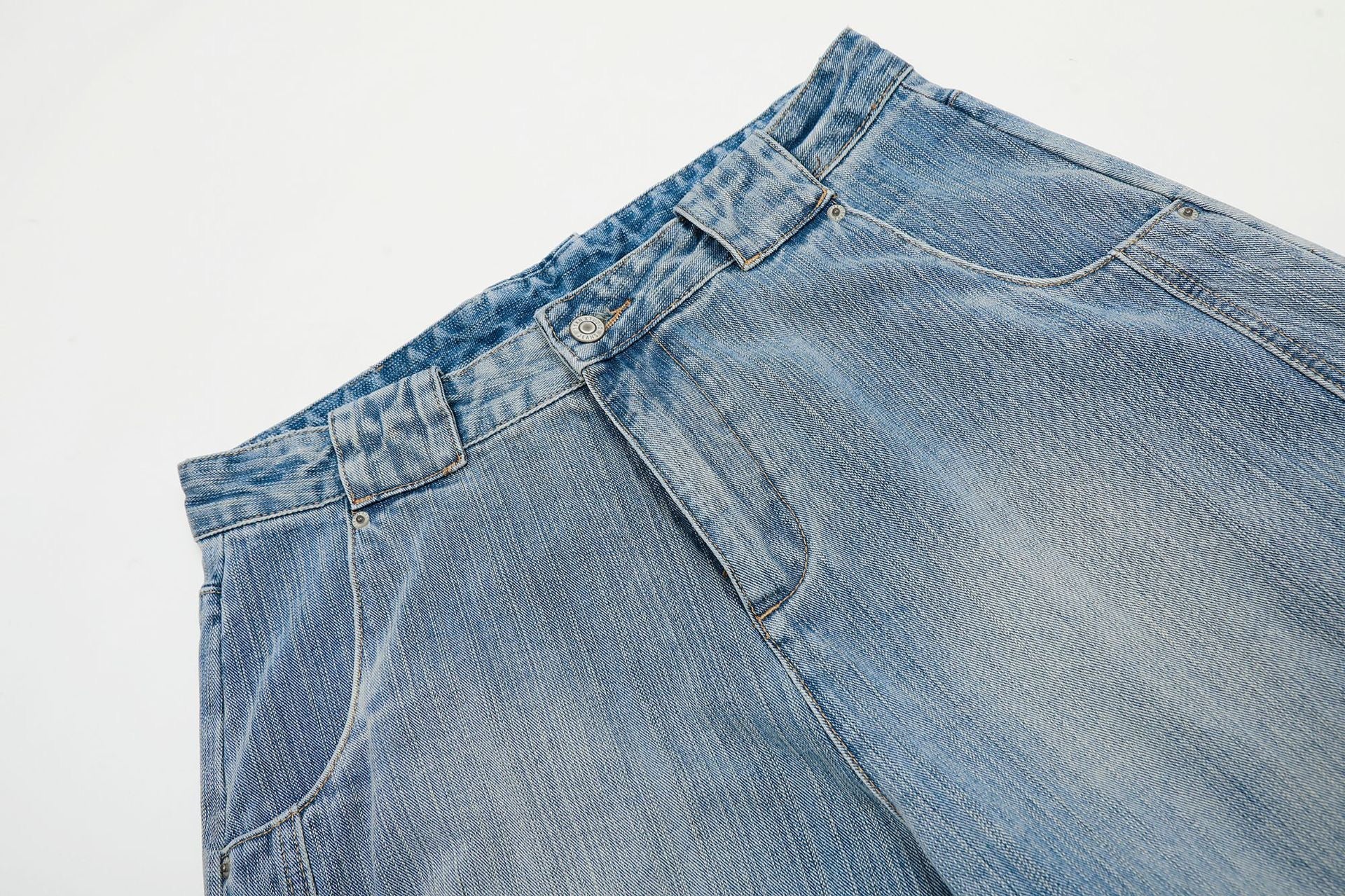 Omirad Vintage Fade Balloon Jeans | Wide Leg Denim