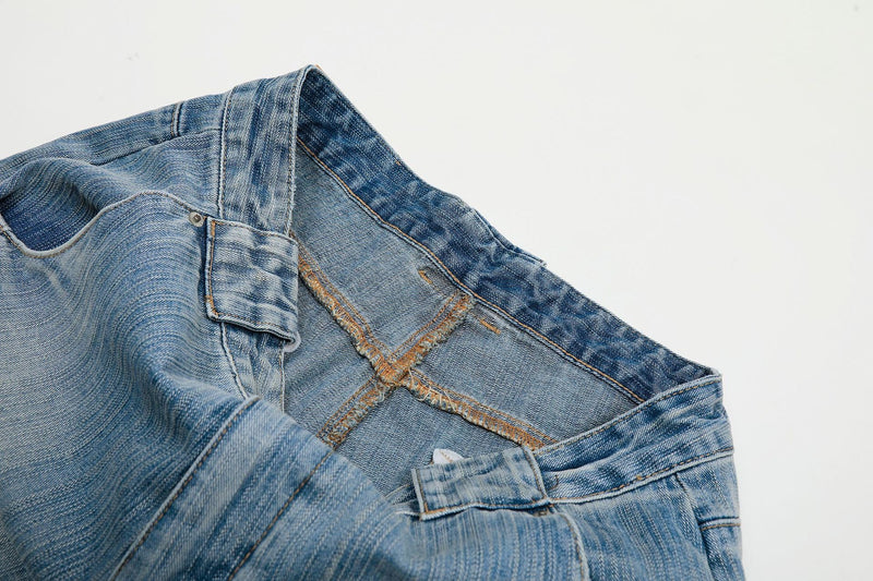 Omirad Vintage Fade Balloon Jeans | Wide Leg Denim