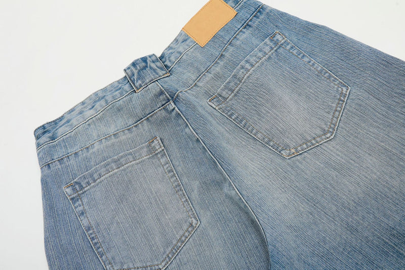 Omirad Vintage Fade Balloon Jeans | Wide Leg Denim