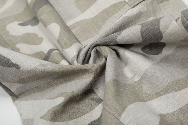 Arctic Camo Wide-Leg Cargo Pants | Streetwear Utility Fit