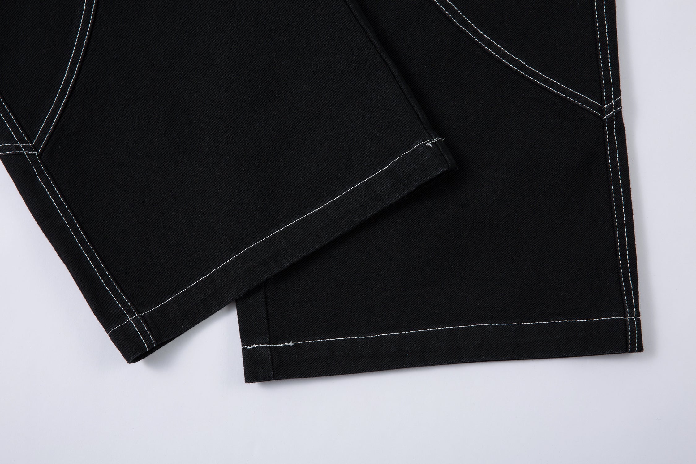 Tribal Embroidery Wide-Leg Jeans | Y2K Black Baggy Denim