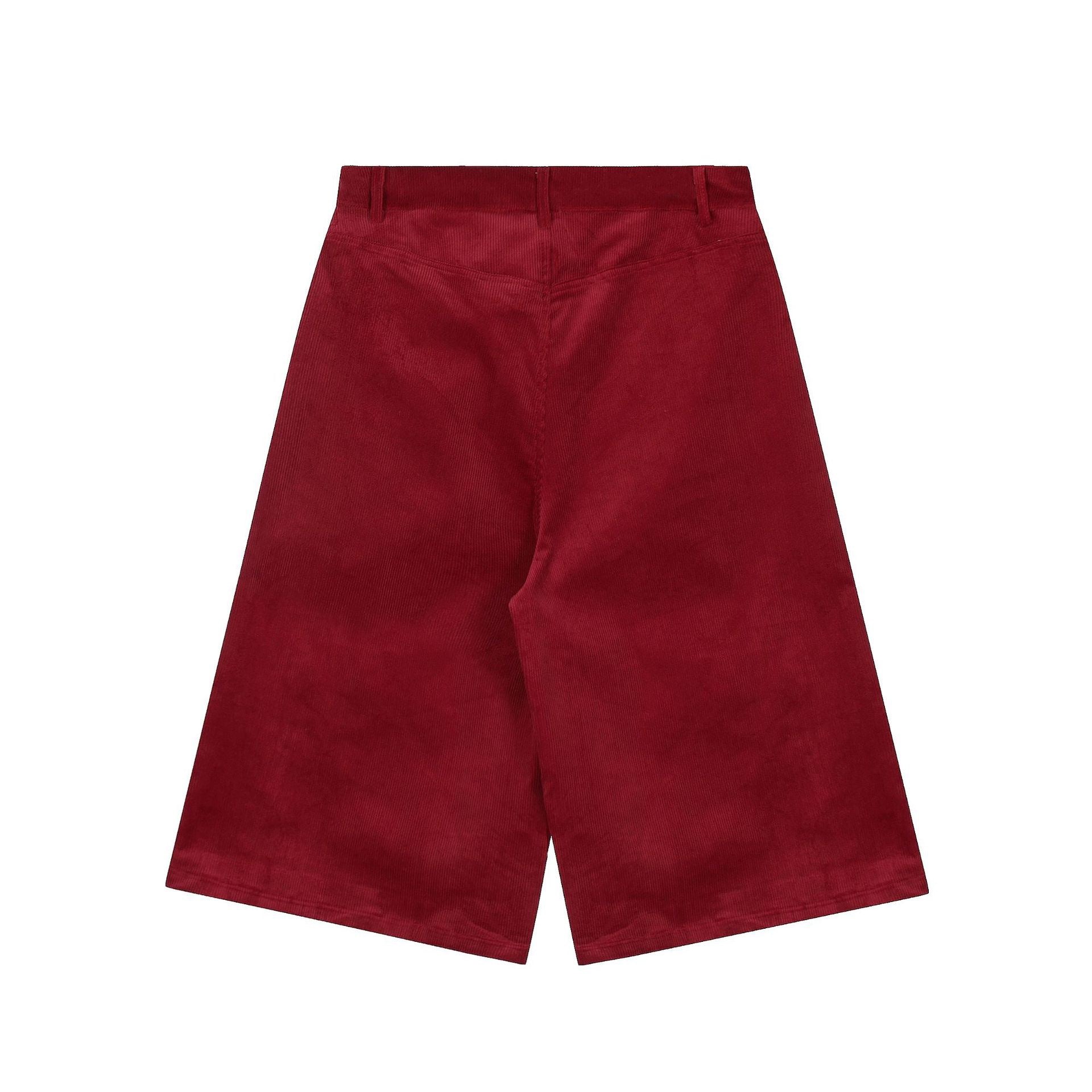 Omirad Corduroy Cargo Shorts | Wide-Leg Streetwear