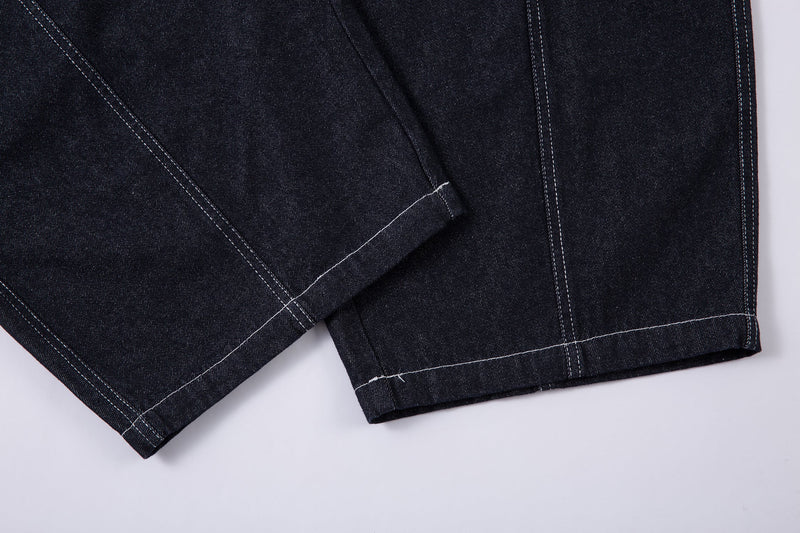 Omirad Balloon Wide-Leg Jeans | Dark Indigo Denim