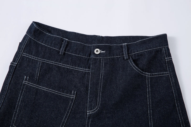 Omirad Balloon Wide-Leg Jeans | Dark Indigo Denim