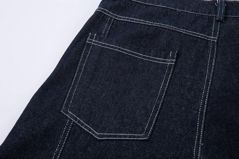 Omirad Balloon Wide-Leg Jeans | Dark Indigo Denim