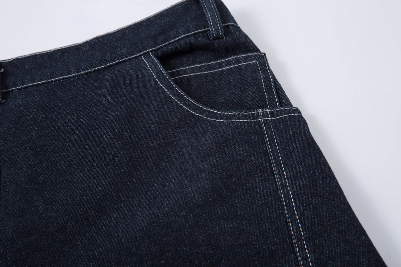 Omirad Balloon Wide-Leg Jeans | Dark Indigo Denim