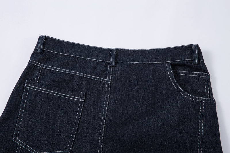 Omirad Balloon Wide-Leg Jeans | Dark Indigo Denim