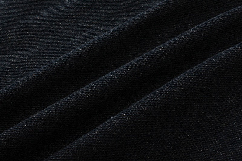 Stacked Panel Wide-Leg Denim Pants | Washed Dark Streetwear
