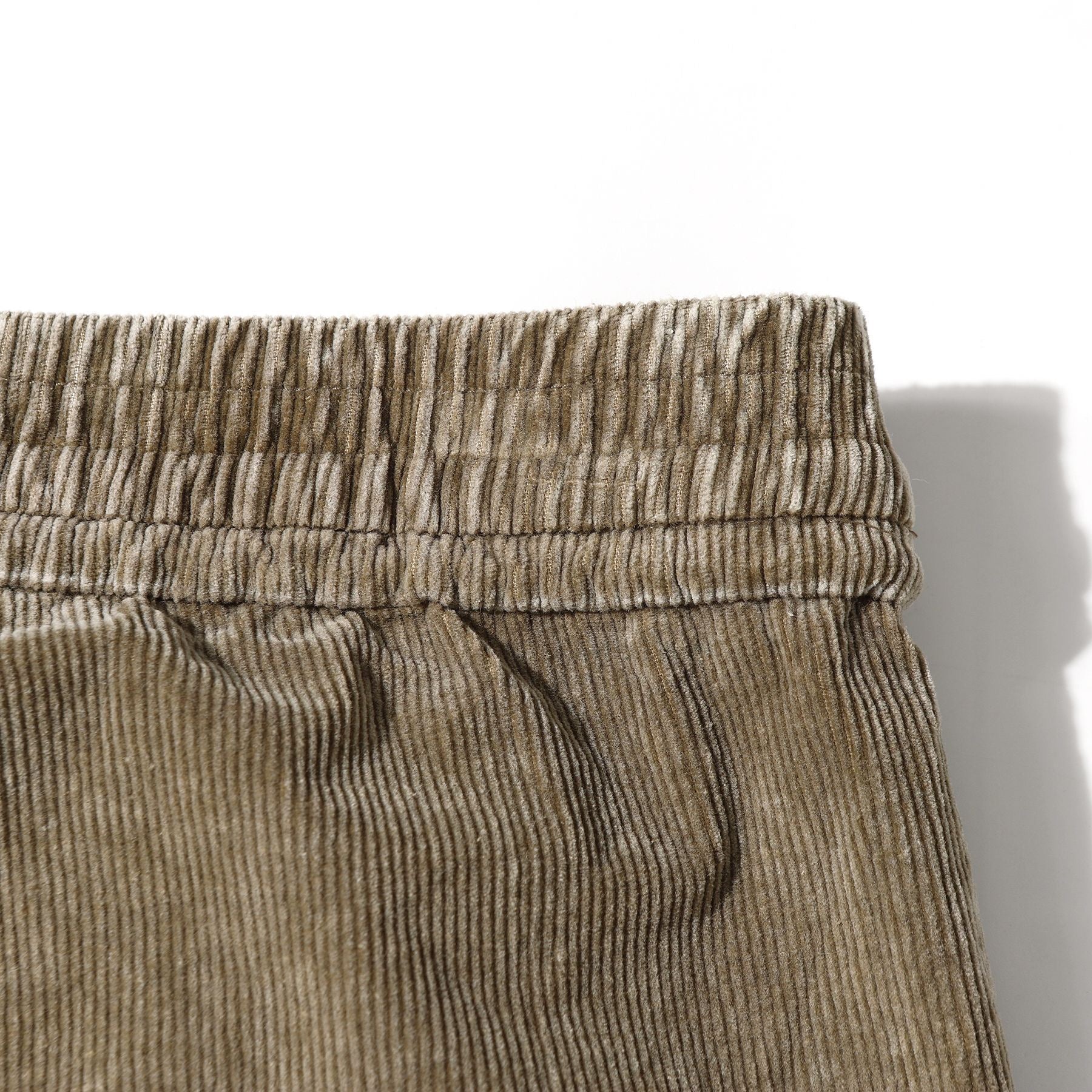 Button-Front Washed Barrel Pants | Wide Leg Corduroy