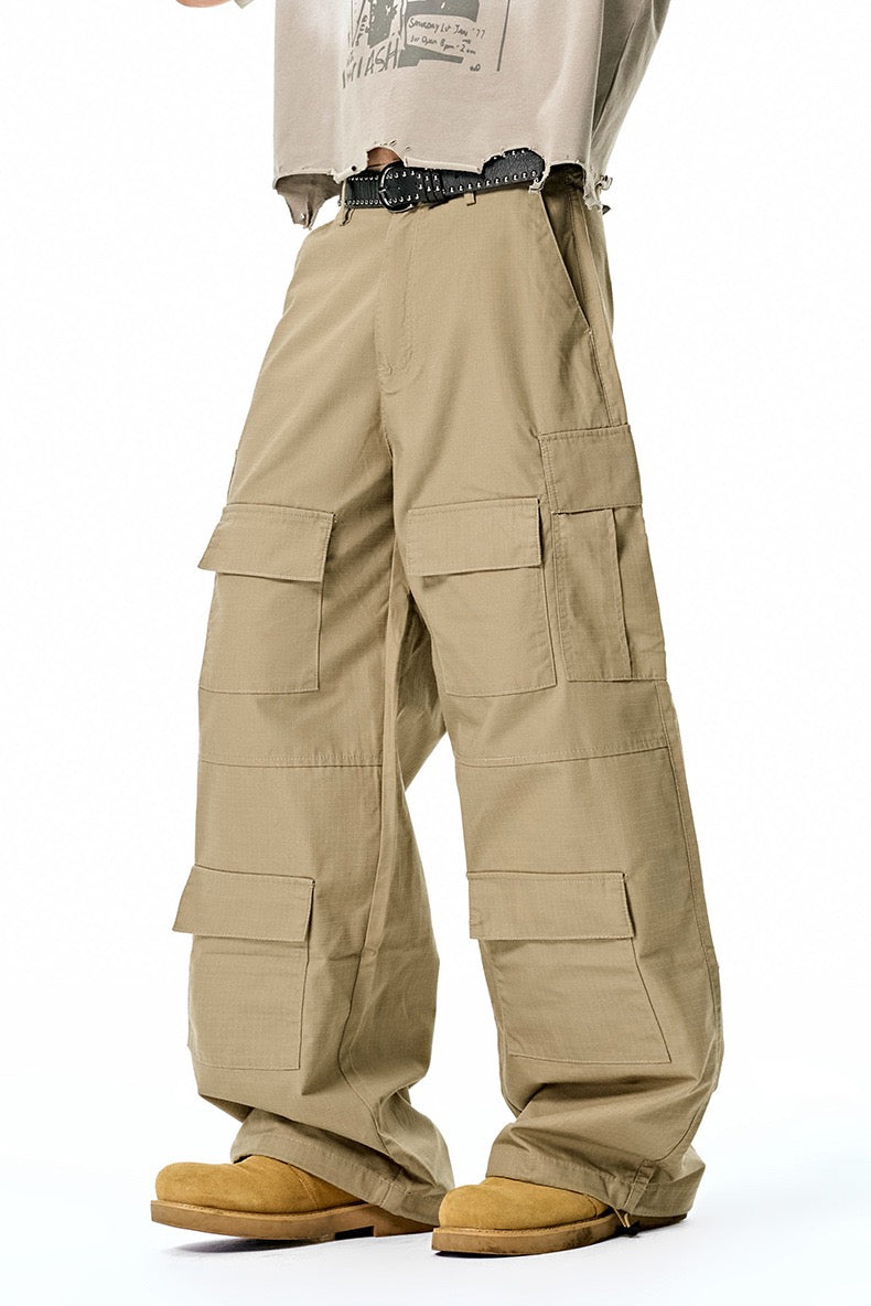 Omirad Multi-Pocket Cargo Pants | Straight-Leg Utility