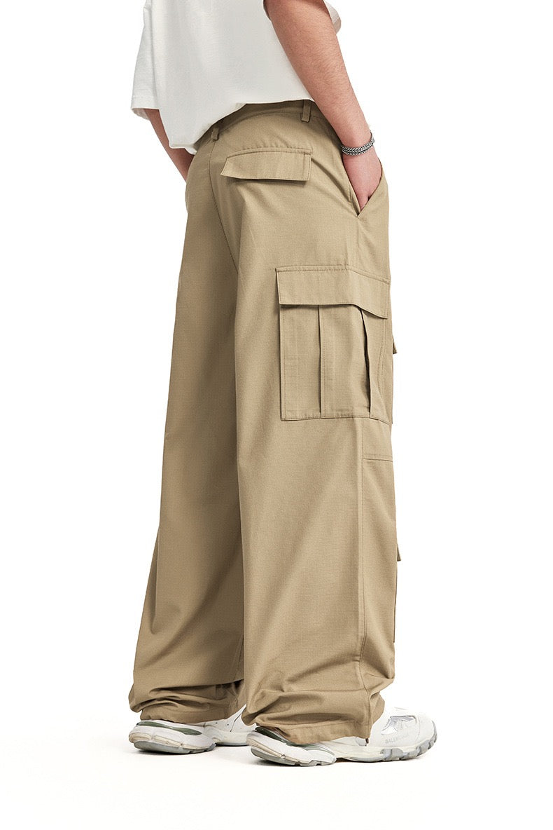 Omirad Multi-Pocket Cargo Pants | Straight-Leg Utility