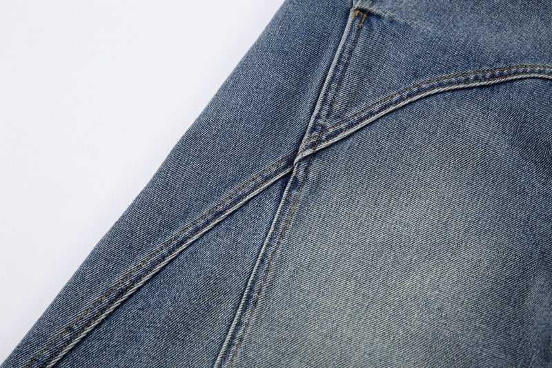 Omirad Curved Blade Wide-Leg Jeans | Sculptural Denim