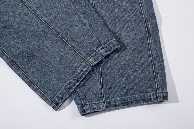 Omirad Curved Blade Wide-Leg Jeans | Sculptural Denim