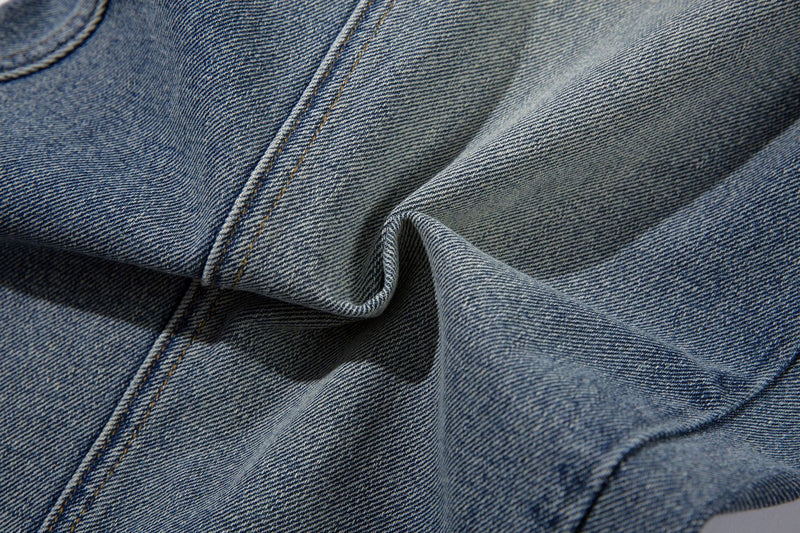 Omirad Curved Blade Wide-Leg Jeans | Sculptural Denim