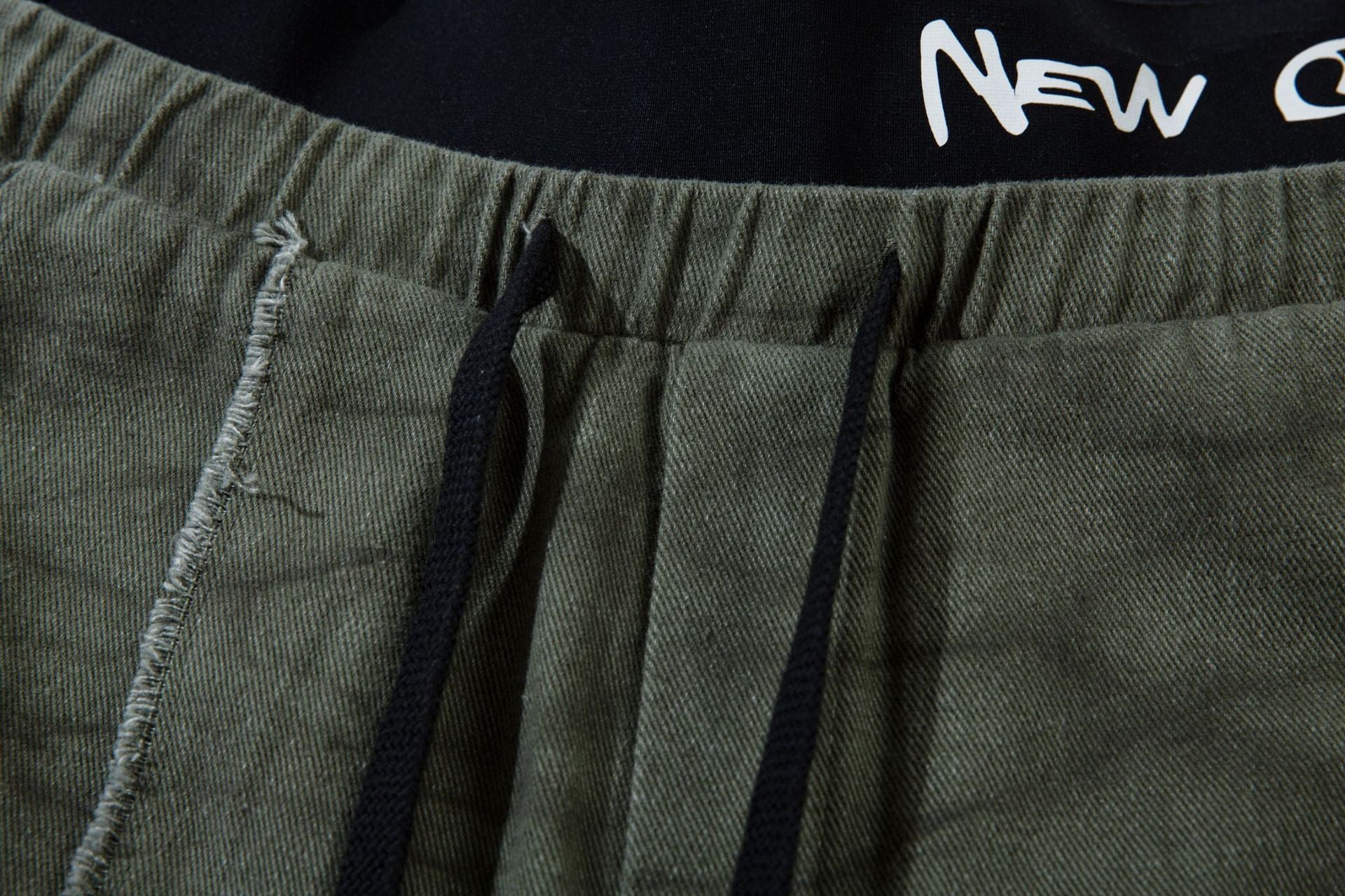 Omirad Elastic Waist Washed Cargo Pants | Wide Leg Streetwear