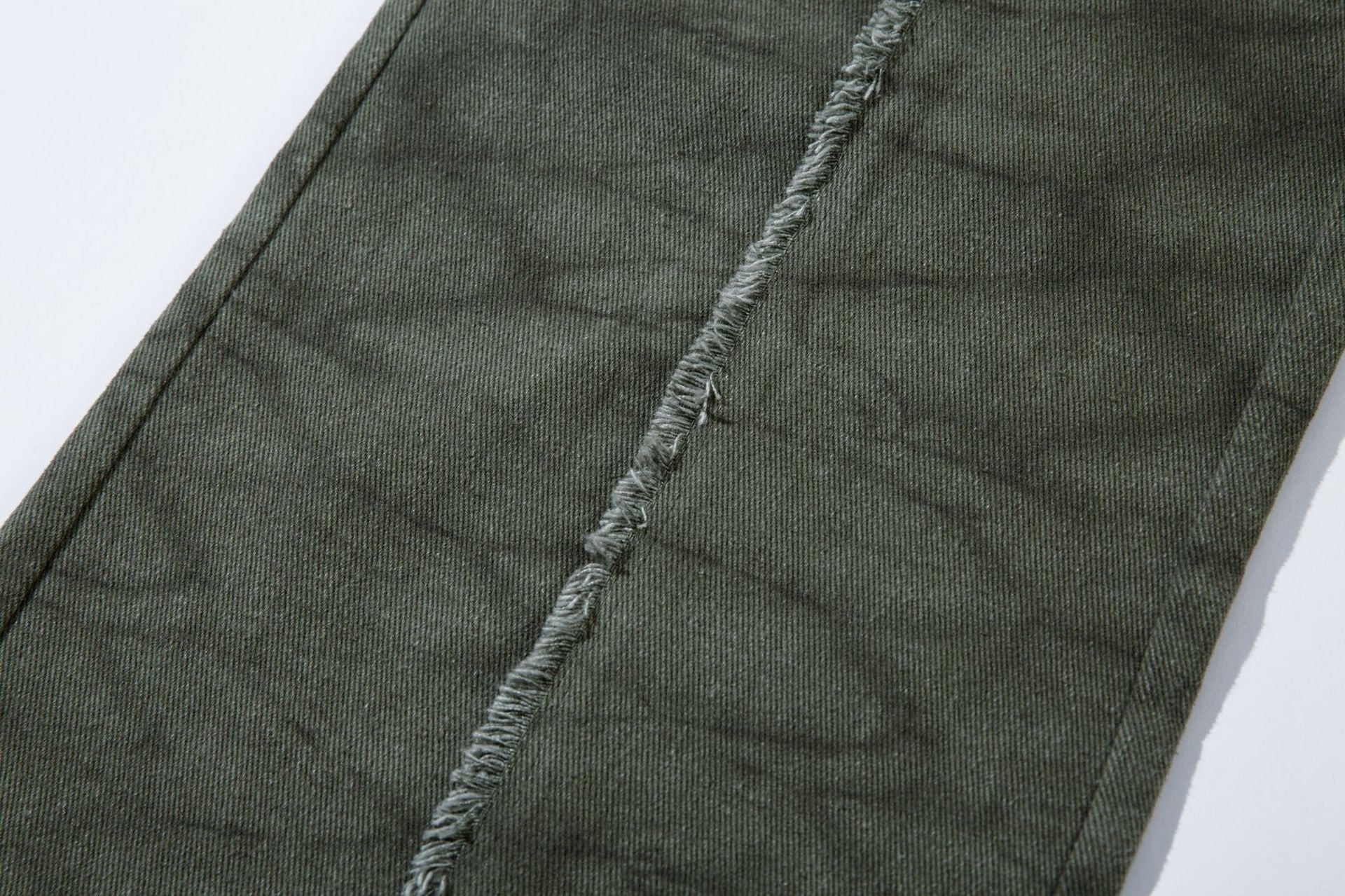 Omirad Elastic Waist Washed Cargo Pants | Wide Leg Streetwear