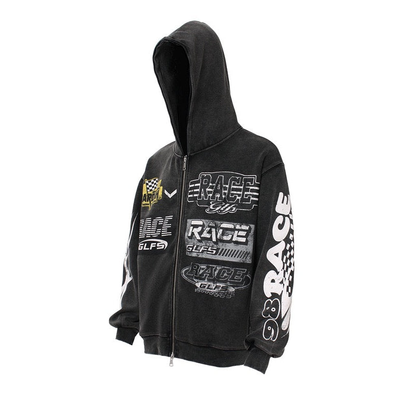Racing Graphic Zip Hoodie | Streetwear Motorsport | SEAKOFF – Seakoff