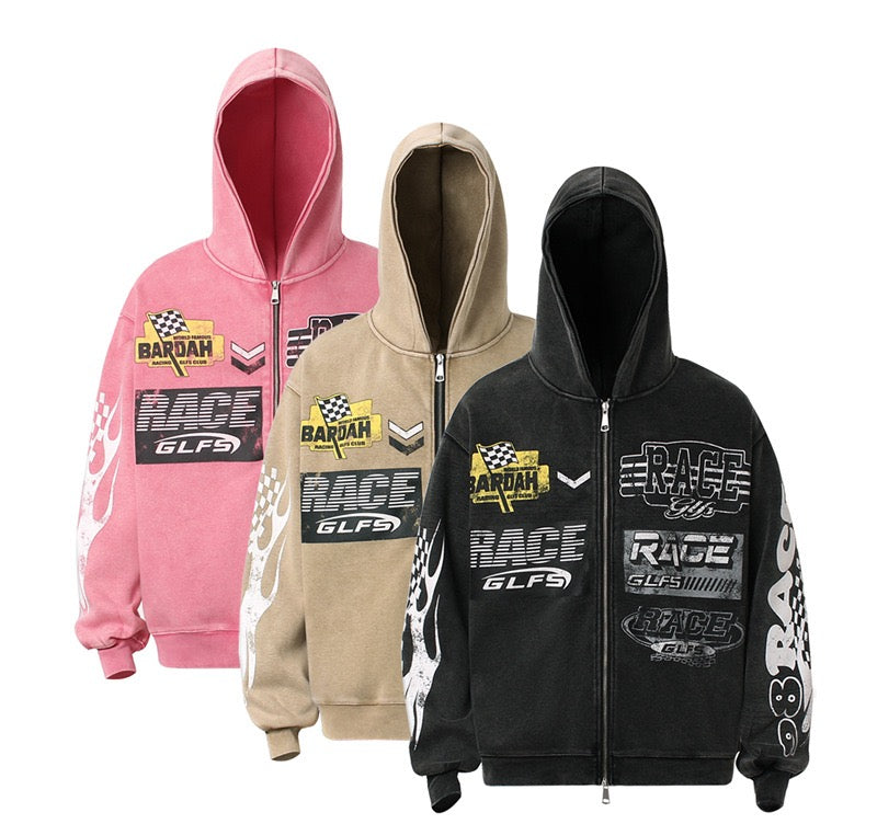 Racing Graphic Zip Hoodie | Streetwear Motorsport | SEAKOFF – Seakoff